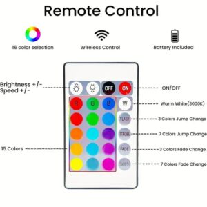 RGB Pickup USB Rechargeable Music Rhythm Lights Upgraded Light - Image 5
