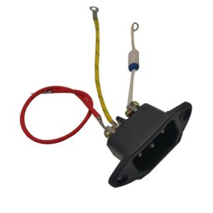Rice Cooker Socket Base With Fuse (Black)