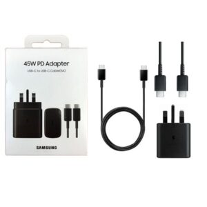 Samsung 45W PD Power Adapter with USB Type-C to C Cable Super Fast Charger