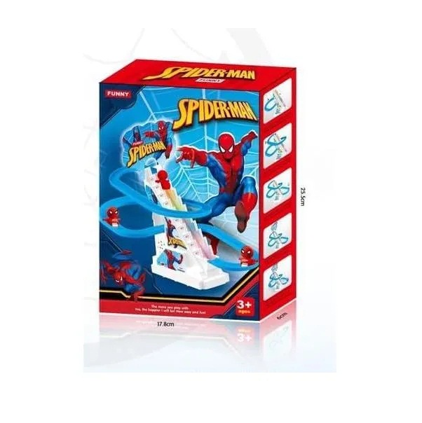 Spiderman Fun Slide Set with Automatic Escalator with Lights and Music (0318) 3