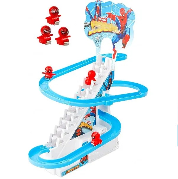 Spiderman Fun Slide Set with Automatic Escalator with Lights and Music (0318) 5