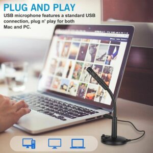 Laptop Desktop USB Computer Microphone Noise Canceling Voice Recording Mic - Image 11