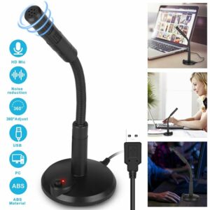Laptop Desktop USB Computer Microphone Noise Canceling Voice Recording Mic - Image 7