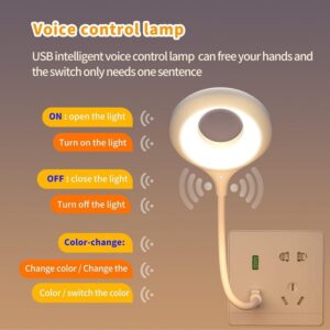 USB Intelligent Voice Control Night Portable LED Light - Image 3