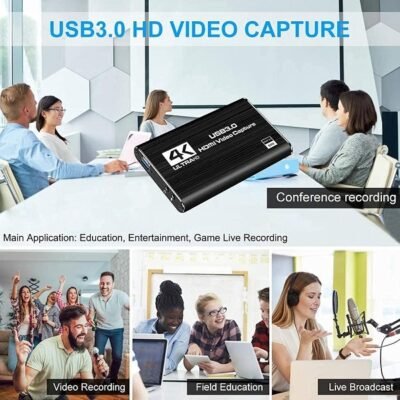 Video Capture Card 4K-2K HDMI to USB 3.0 1080P 60 FPS Live Streaming ...