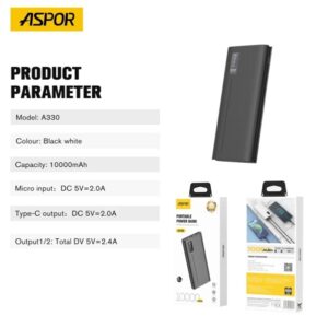 Aspor A330 10000mAh Power Bank - Image 7