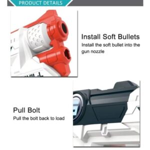 Boys Toy Gun Soft Bullet Gun With 10pcs Foam Bullet (0461) - Image 3