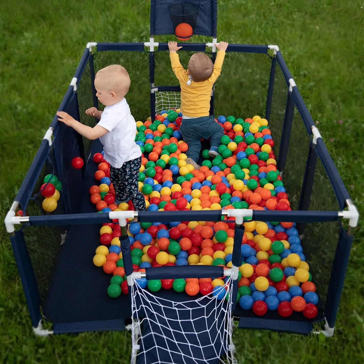Children’s Playpen Safety Fence with Basketball Hoop (PP03) (190X129X66CM) 03