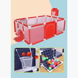 Children's Playpen Safety Fence with Basketball Hoop (PP03) - Image 2