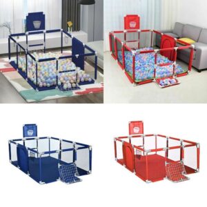 Children's Playpen Safety Fence with Basketball Hoop (PP03) - Image 8