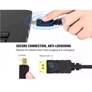 Display Port to HDMI Cable DP Male to HDMI Male (DP TO HDMI) 1.5 Meter - Image 7