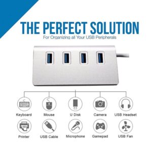 Full Metal USB 3.0 Hub 4 Port Portable Data Hub - Image 3