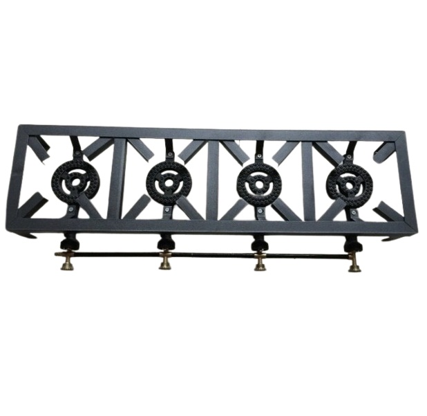 Gas Cooker Portable Angle Iron Four Burner Stove 1