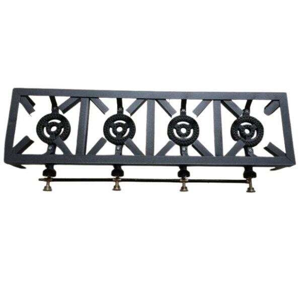 Gas Cooker Portable Angle Iron Four Burner Stove 1