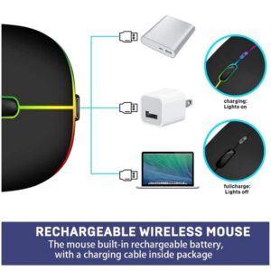 HP Bluetooth & Wireless Dual Model RGB Mouse Mouse W10 - Image 5