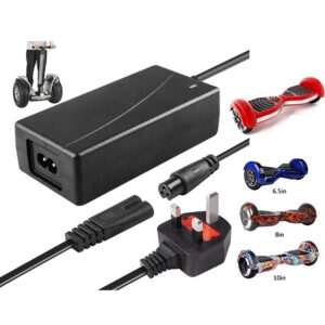 Hoverboard Self-Balancing Scooter UK 3 Pin Charger 42V 2A (SP02)