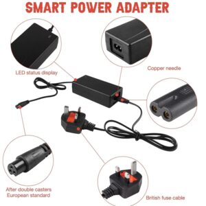 Hoverboard Self-Balancing Scooter UK 3 Pin Charger 42V 2A (SP02) - Image 2