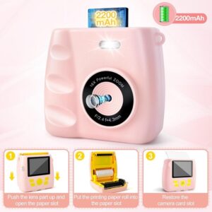 Kids Rechargeable Instant Print Digital Camera (0500) - Image 7