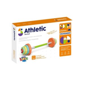 Kids Toy Colorful Sport Training Gym Add Water Weightliftings Plastic Barbell (0398) - Image 7