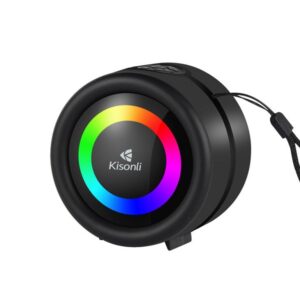Kisonli S16 Bluetooth Music Speaker With Colorful RGB LED Lights High Quality Radio USB | Bluetooth | TF Card | FM - Image 5