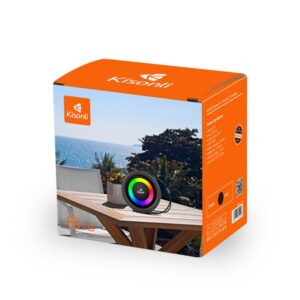 Kisonli S16 Bluetooth Music Speaker With Colorful RGB LED Lights High Quality Radio USB | Bluetooth | TF Card | FM - Image 7