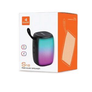 Kisonli S18 RGB Portable Colorful Light High-Quality Bluetooth Wireless Speaker - Image 4