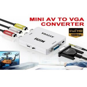Mini HD RCA CVBS AV To VGA Video Converter Conversor AV2VGA - Image 2