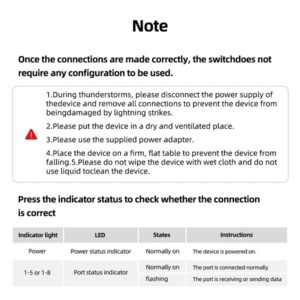 8 Port Network Switch PIX-LINK SW08 10/100Mbps - Image 10