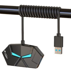 RGB 4 Port USB C Hub 3.0 USB Splitter USB Extender - Image 5