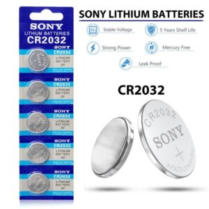 Sony Computer Battery CR2032 3V CMOS BIOS Lithium Battery (Pack of 5) - Image 1