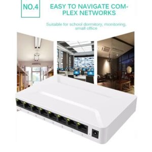 8 Port Gigabit Network Switch PIX-LINK GS08 10/100/1000Mbps Ethernet Splitter - Image 4