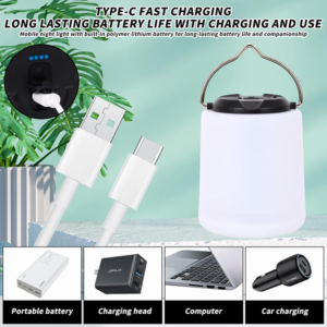 Camping Light LED USB Rechargeable Portable Lantern Lamp - Image 5