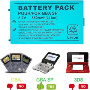 Gameboy Advance GBA SP Rechargeable Li-ion Battery 3.7V 850mAh
