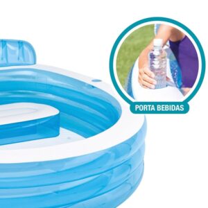 INTEX Swim Center Round Inflatable Family Lounge Pool (57190) - Image 2