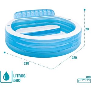 INTEX Swim Center Round Inflatable Family Lounge Pool (57190) - Image 4