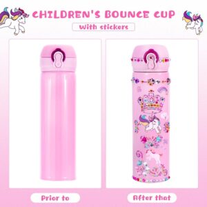 Kids DIY 500ml Stainless Steel Water Bottle (0313) (0314) - Image 12