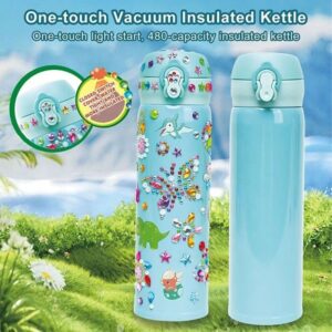 Kids DIY 500ml Stainless Steel Water Bottle (0313) (0314) - Image 4