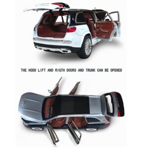 Kids Die Casting 1:24 Mercedes-Benz Maybach GLS600 Alloy Mold Decoration Pullback Multifunctional Car Toy (0720) - Image 2