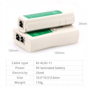 Network Cable Tester RJ45 RJ11 CAT5 Cable Tester - Image 5