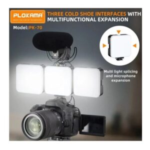 PLOKAMA PK-70 Led Video Photography Selfie Light Portable Phone Camera - Image 5