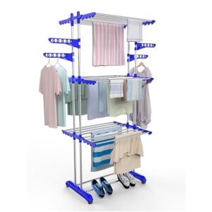Stainless Steel 3 Layers Cloth Rack Floor Cloth Dryer Stand (CR0001) - Image 2