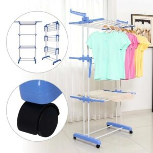 Stainless Steel 3 Layers Cloth Rack Floor Cloth Dryer Stand (CR0001) - Image 5