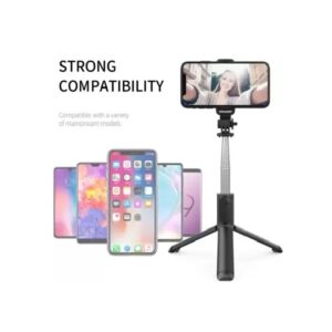 Wireless R1-L Bluetooth Selfie Stick with Remote | Tripod Stand Holder for Mobile Phones - Image 4