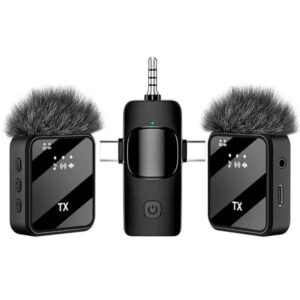 F11-2 Dual Wireless Clip Microphone - Image 3