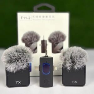 F11-2 Dual Wireless Clip Microphone - Image 6