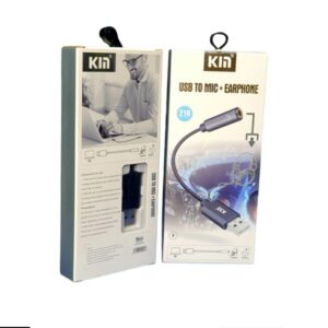 KIN KY-210 USB to MIC+EARPHONE Adapter - Image 2