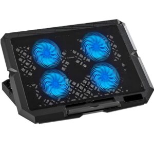 Laptop Cooling Fan Slim Design 4 LED Fans with 2 USB Ports 17 Inches - Image 2