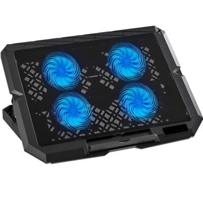 Laptop Cooling Fan Slim Design 4 LED Fans with 2 USB Ports 17 Inches ...