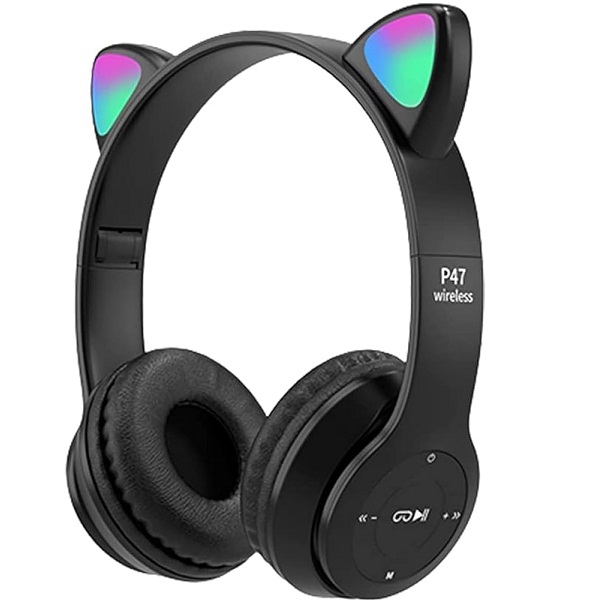 P47 Wireless Cat Ear LED Light Up Bluetooth Headset 13