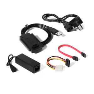 POWERTECH Converter USB 2.0 to IDE & SATA CAB-U122 with Power Supply 0.8m - Image 2